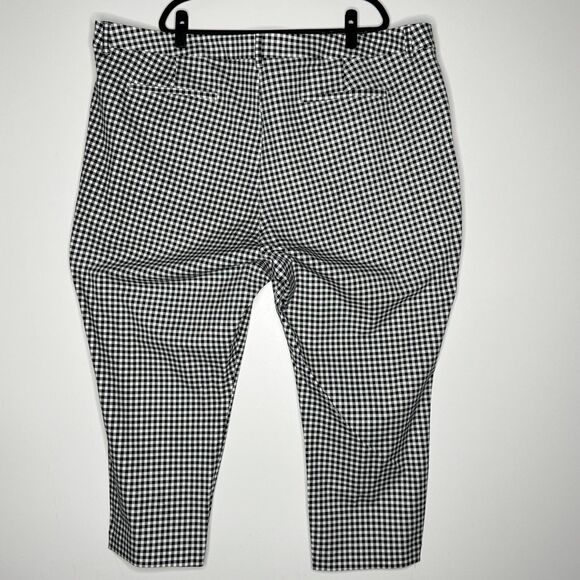 NEW Old Navy High-Waisted Gingham Pixie Skinny Ankle Pants Women's Plus Size 30 - Picture 2 of 8